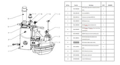 Wyłącznik główny zasilania minikoparki R10 Kubota / R10 Yoop [LP0106040064]